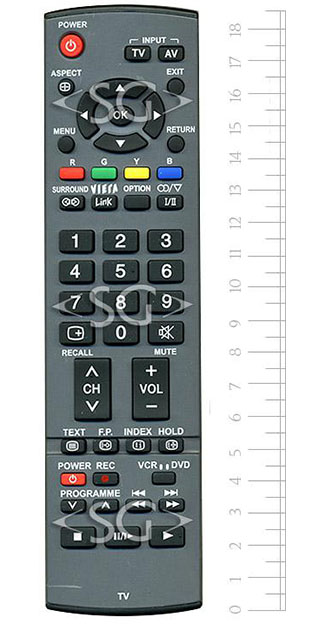 Пульт дистанционного управления для PANASONIC EUR7651140 (N2QAYB000227, N2QAKB000065) viera